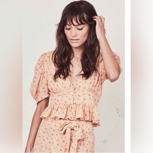 Beautiful button up crop top